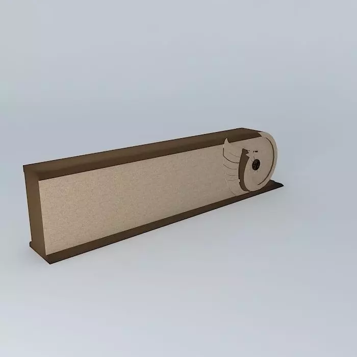 Art Deco Highway Ramp Barrier Free 3D model_0