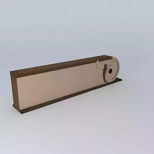 Art Deco Highway Ramp Barrier Free 3D model