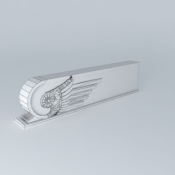 Art Deco Highway Ramp Barrier Free 3D model_4
