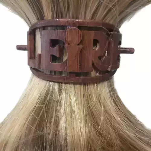 LEIRE Personalized Oval Hair Stick Barrete 54x30mm