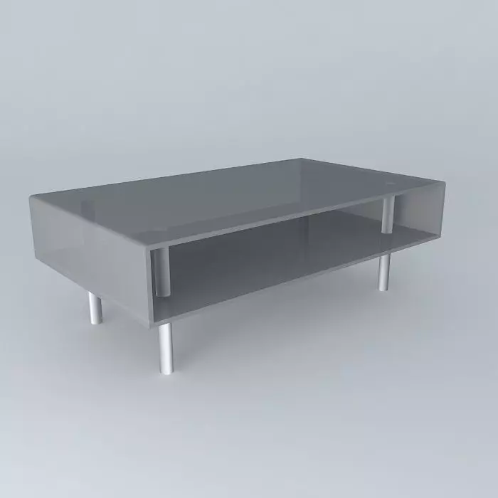 Bent Glass Coffee Table Free 3D model