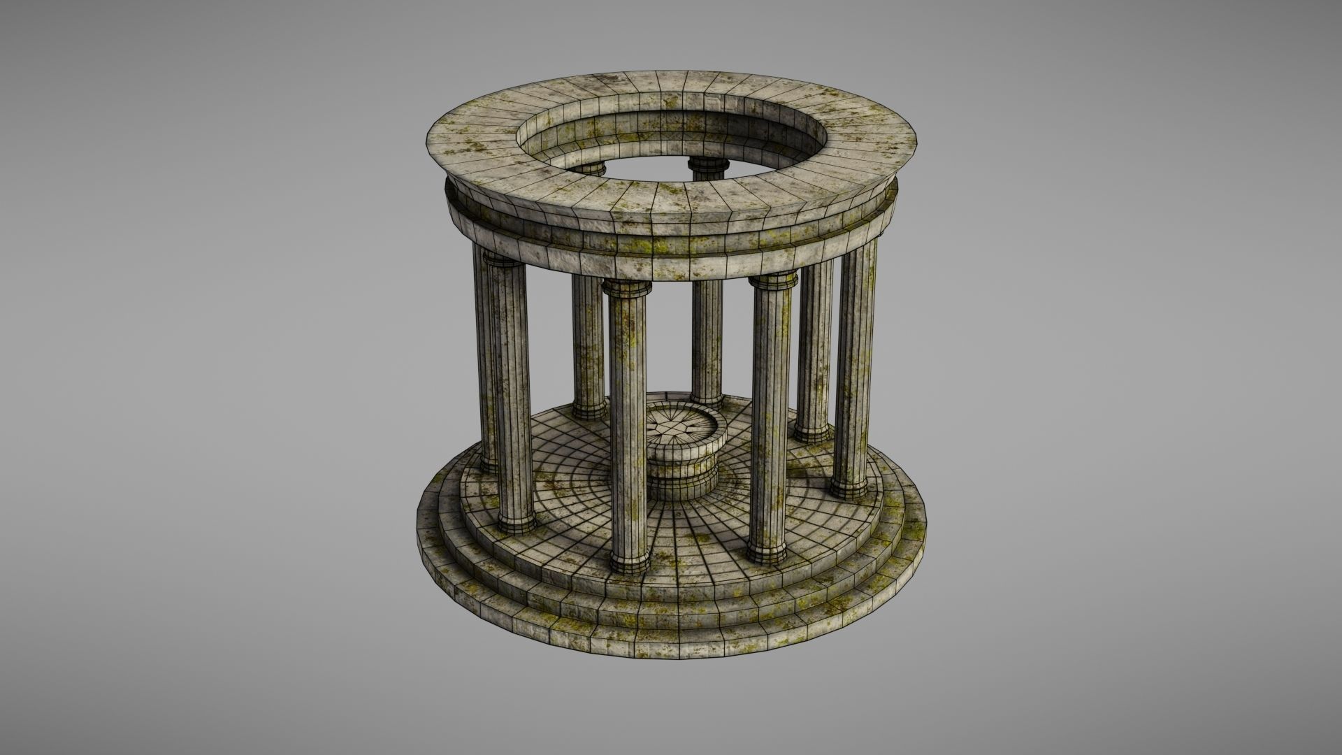 Oracle Temple Low-poly 3D model_27