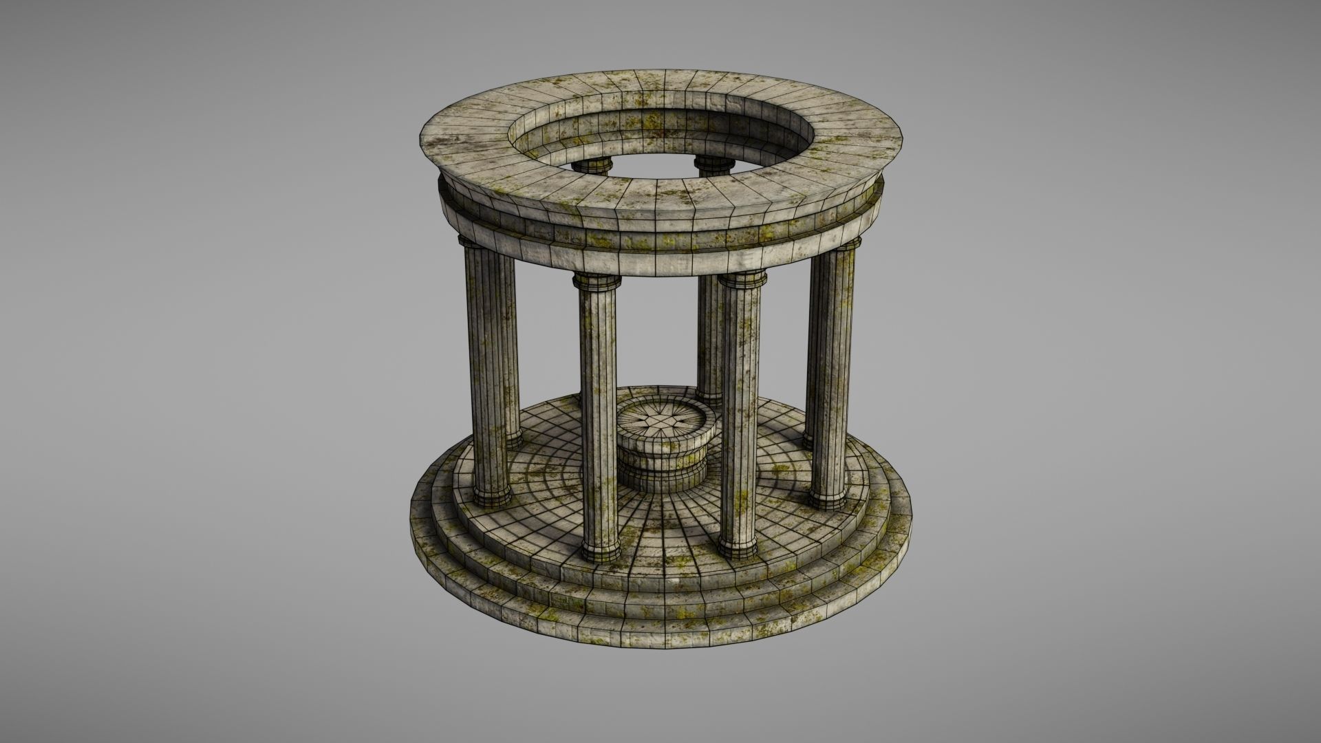 Oracle Temple Low-poly 3D model_31