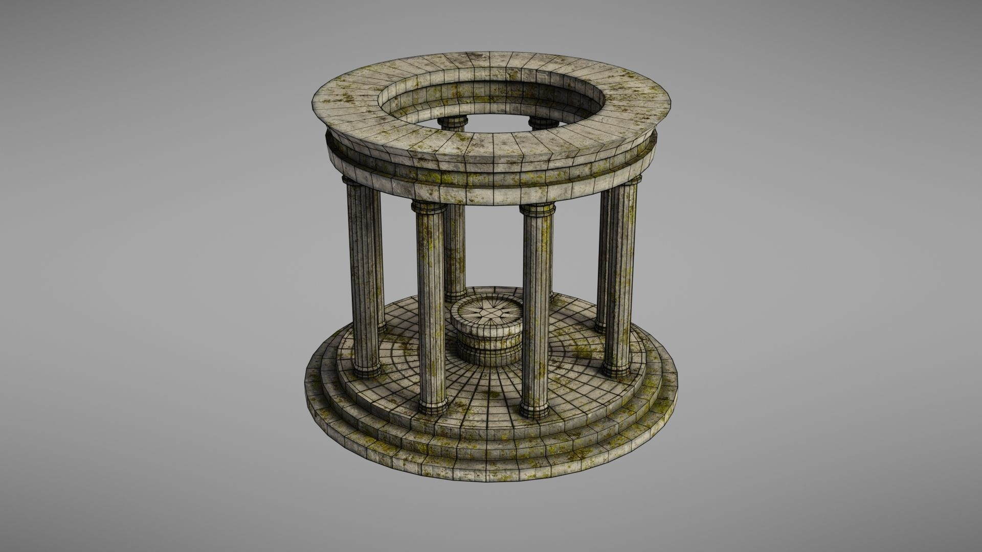 Oracle Temple Low-poly 3D model_26