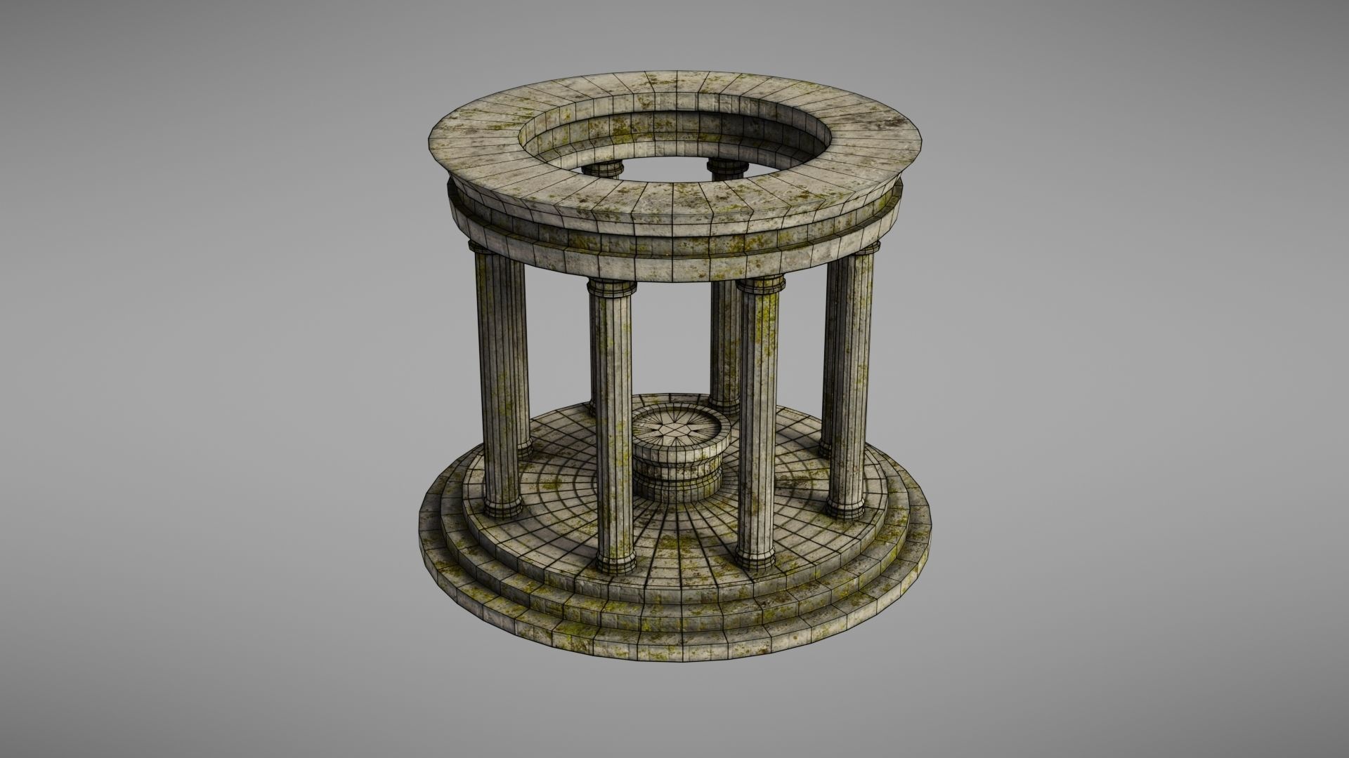 Oracle Temple Low-poly 3D model_38