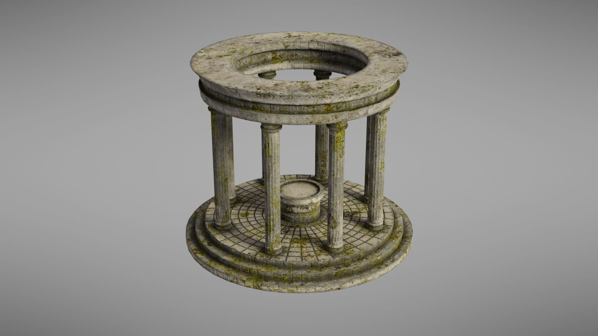 Oracle Temple Low-poly 3D model_18