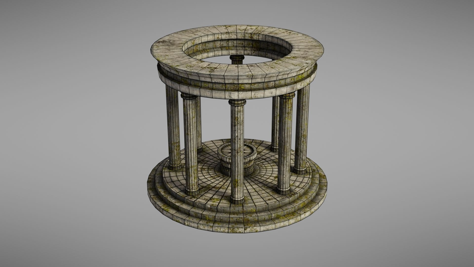 Oracle Temple Low-poly 3D model_30