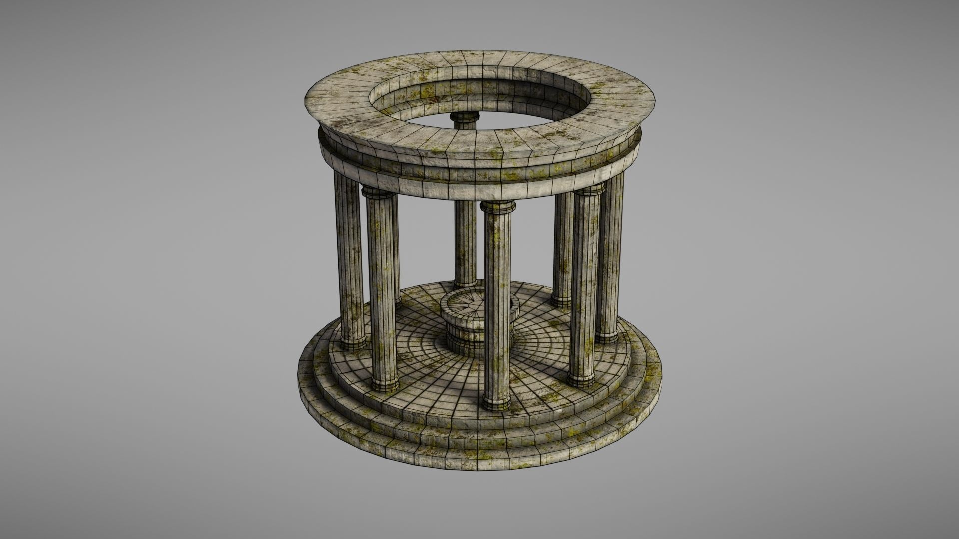 Oracle Temple Low-poly 3D model_32