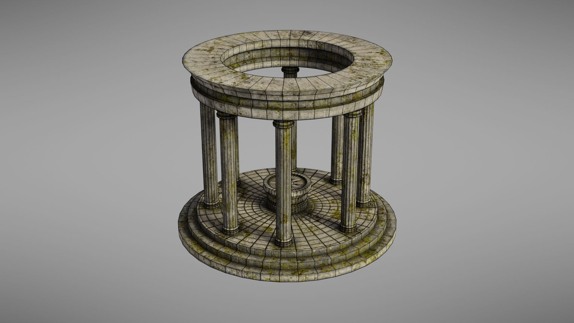 Oracle Temple Low-poly 3D model_42