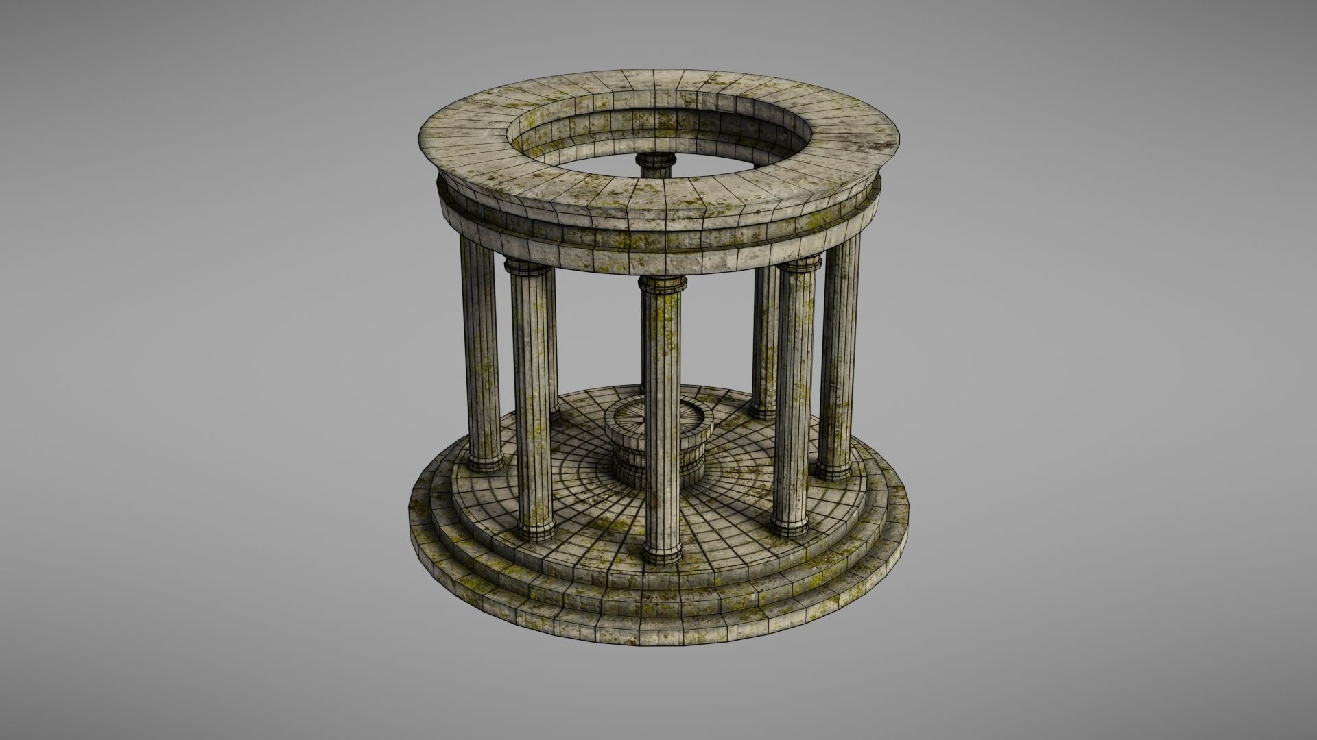 Oracle Temple Low-poly 3D model_37