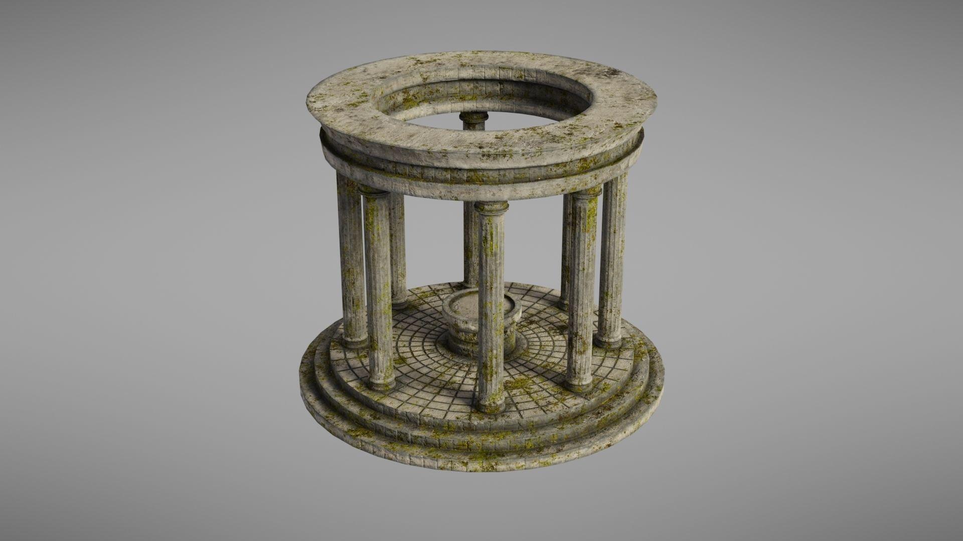 Oracle Temple Low-poly 3D model_19