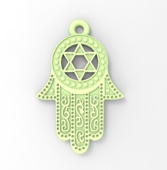 Hand of Fatima 3D print model_4