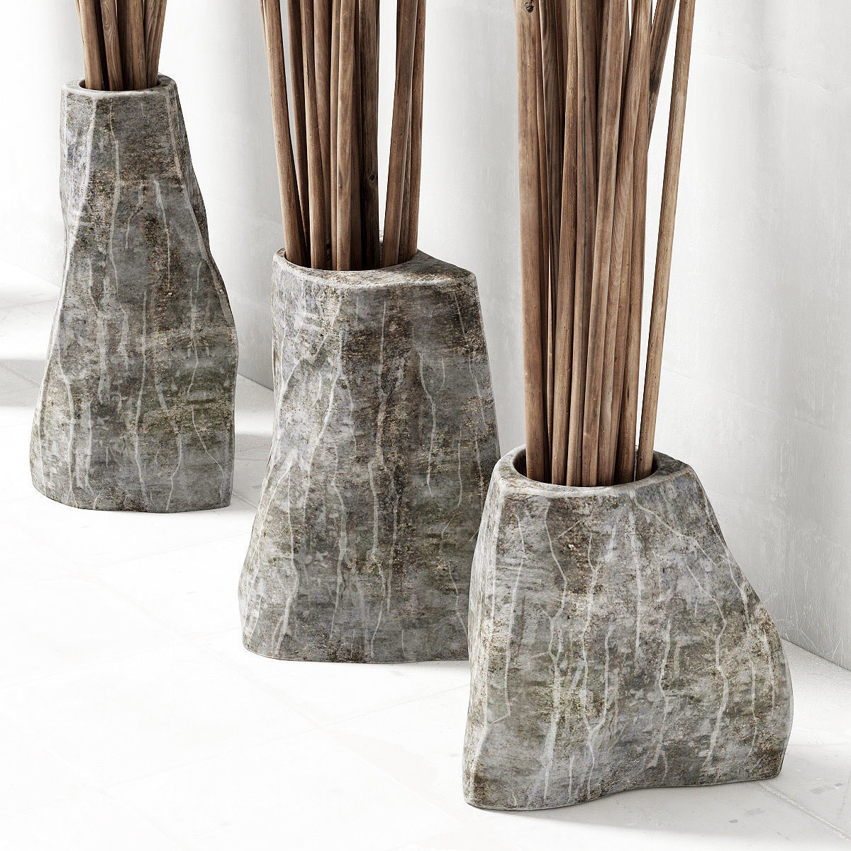 Branches in the vase decor 3D model_3