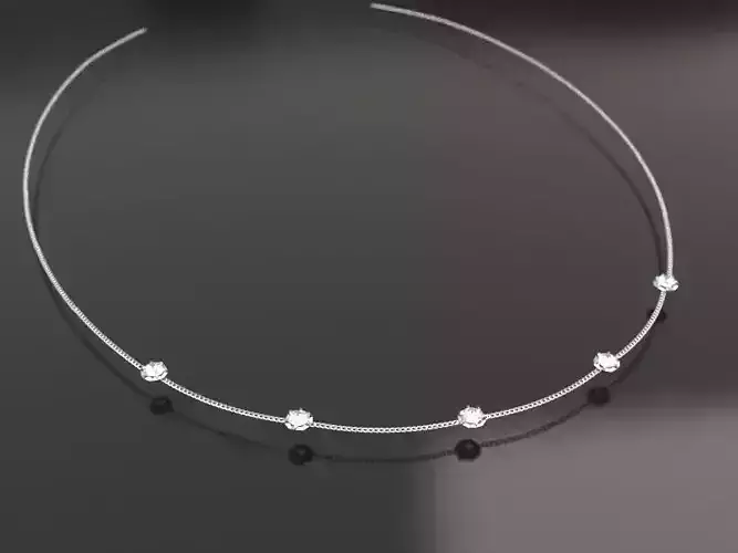 One Carat Necklace - 5 Stars