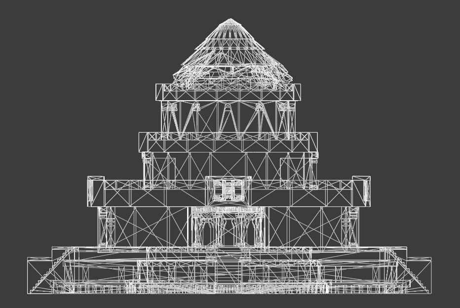 Aztec and pre-Columbian buildings and monuments 3D model_21