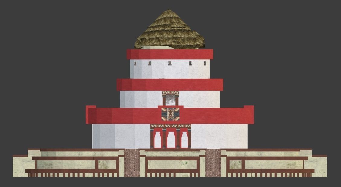 Aztec and pre-Columbian buildings and monuments 3D model_18