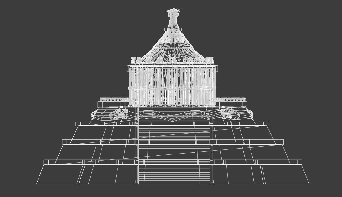 Aztec and pre-Columbian buildings and monuments 3D model_9