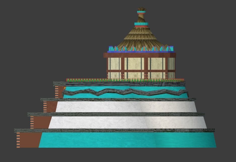 Aztec and pre-Columbian buildings and monuments 3D model_10