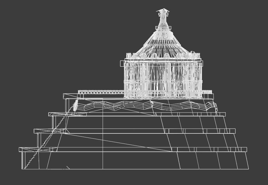Aztec and pre-Columbian buildings and monuments 3D model_11