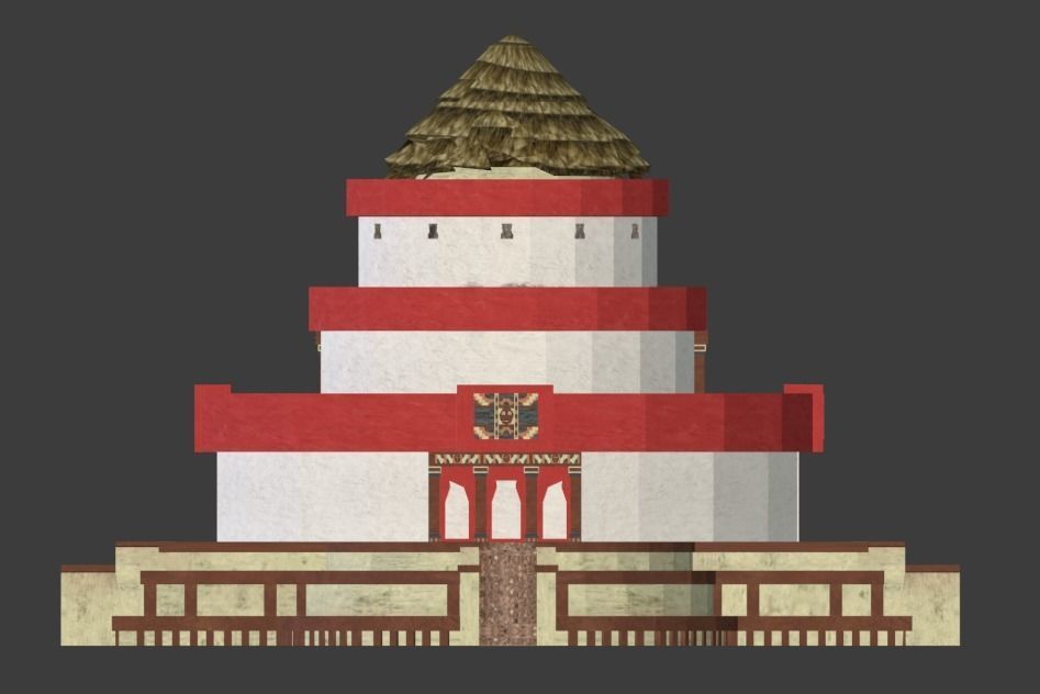 Aztec and pre-Columbian buildings and monuments 3D model_20
