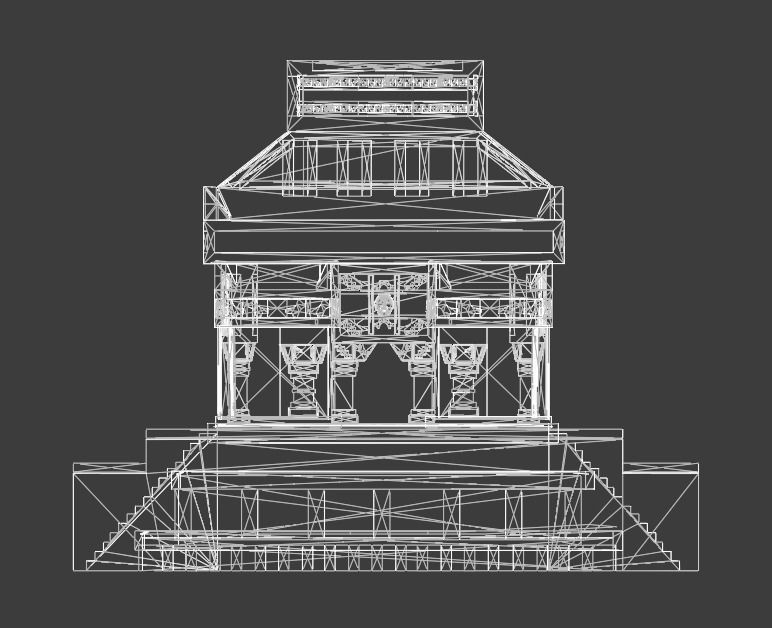 Aztec and pre-Columbian buildings and monuments 3D model_16