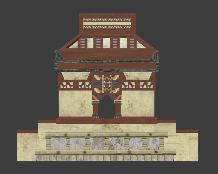 Aztec and pre-Columbian buildings and monuments 3D model_15
