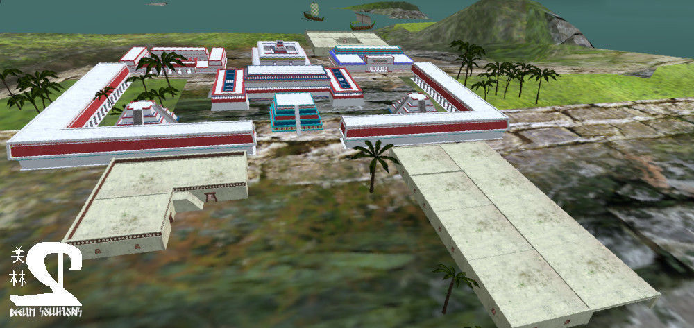 Aztec and pre-Columbian buildings and monuments 3D model_4