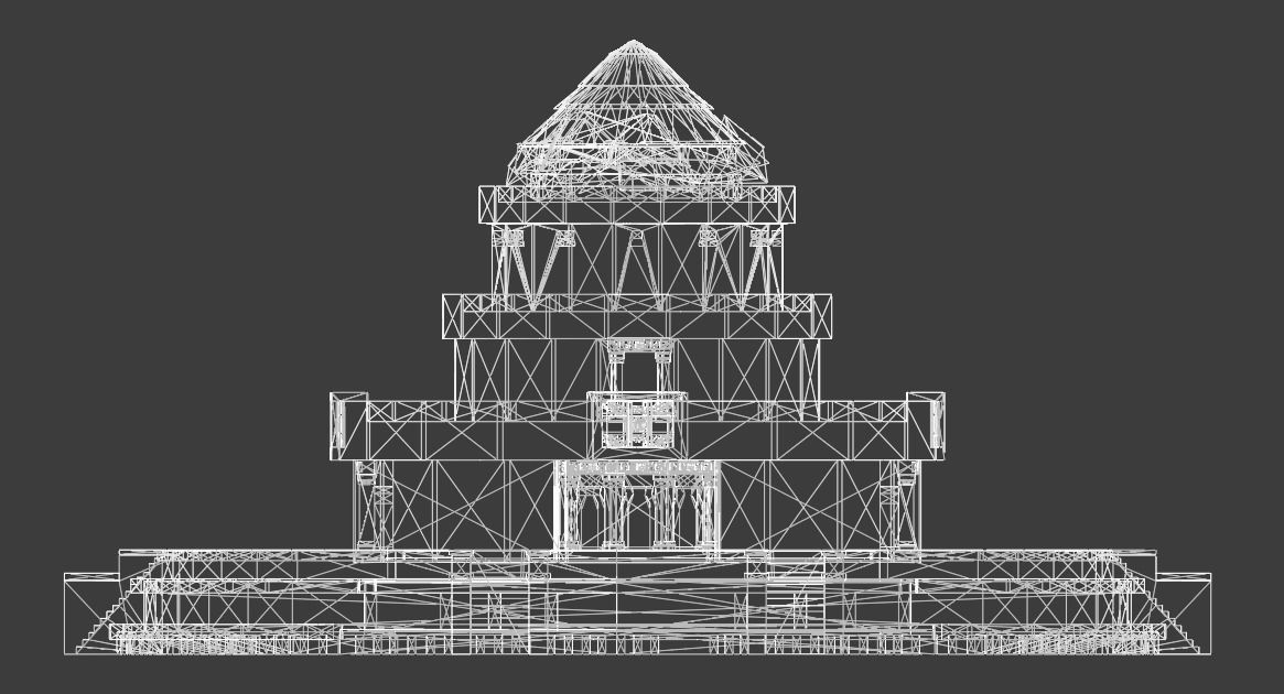 Aztec and pre-Columbian buildings and monuments 3D model_19