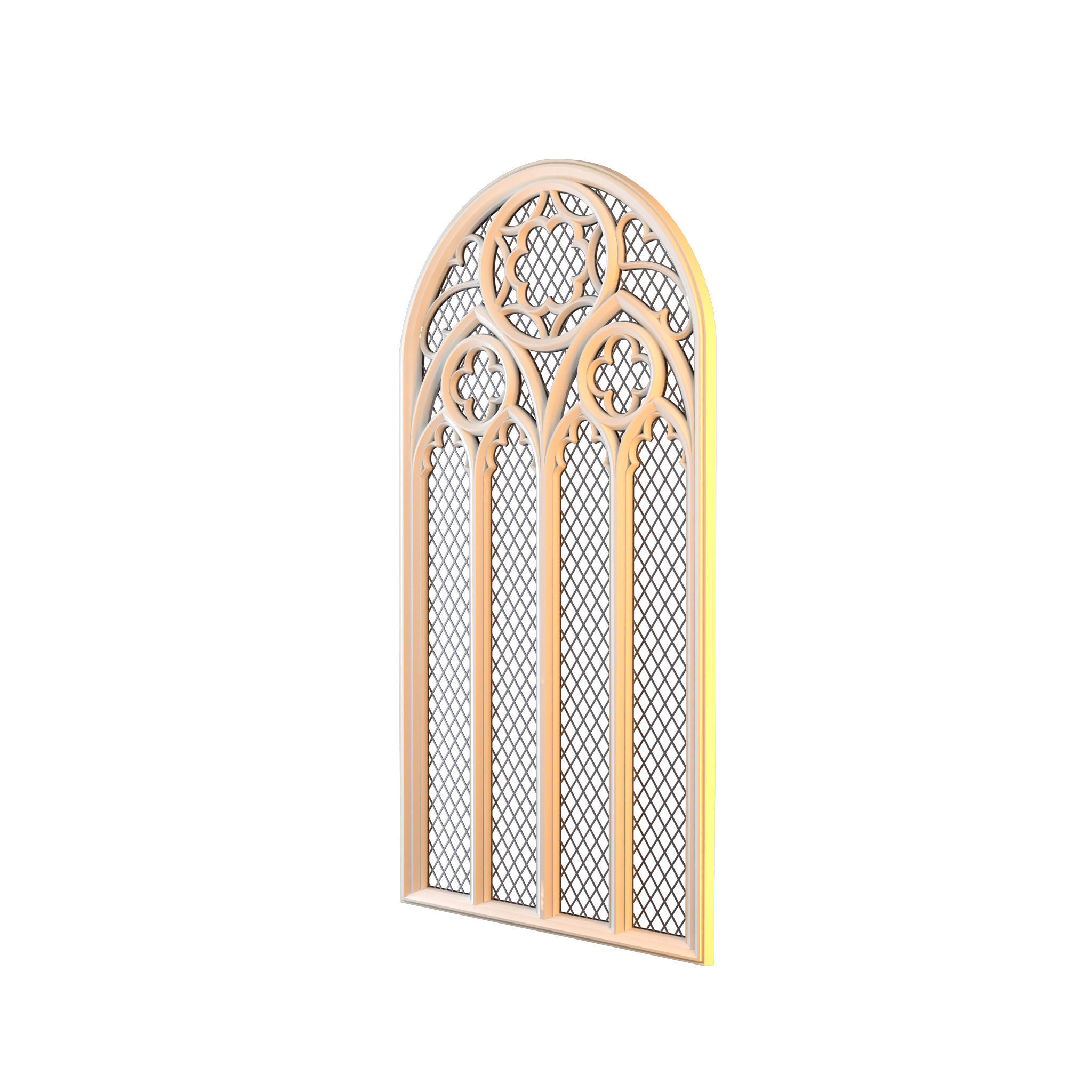 Gothic Window 3D model_2