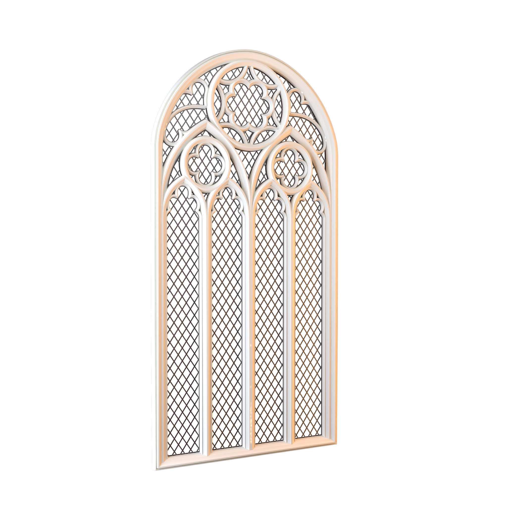 Gothic Window 3D model_1
