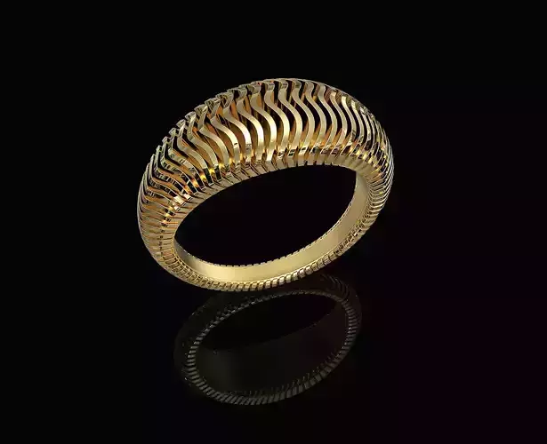 Waves Ring 3D print model