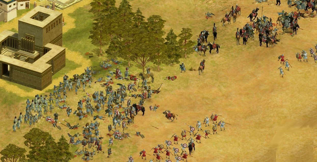 Lowpoly Iron Age warriors Low-poly 3D model_3