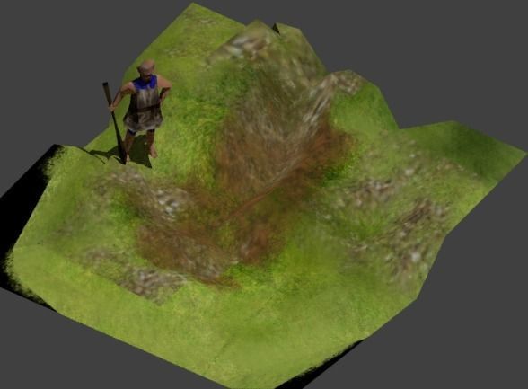 Lowpoly Iron Age warriors Low-poly 3D model_2