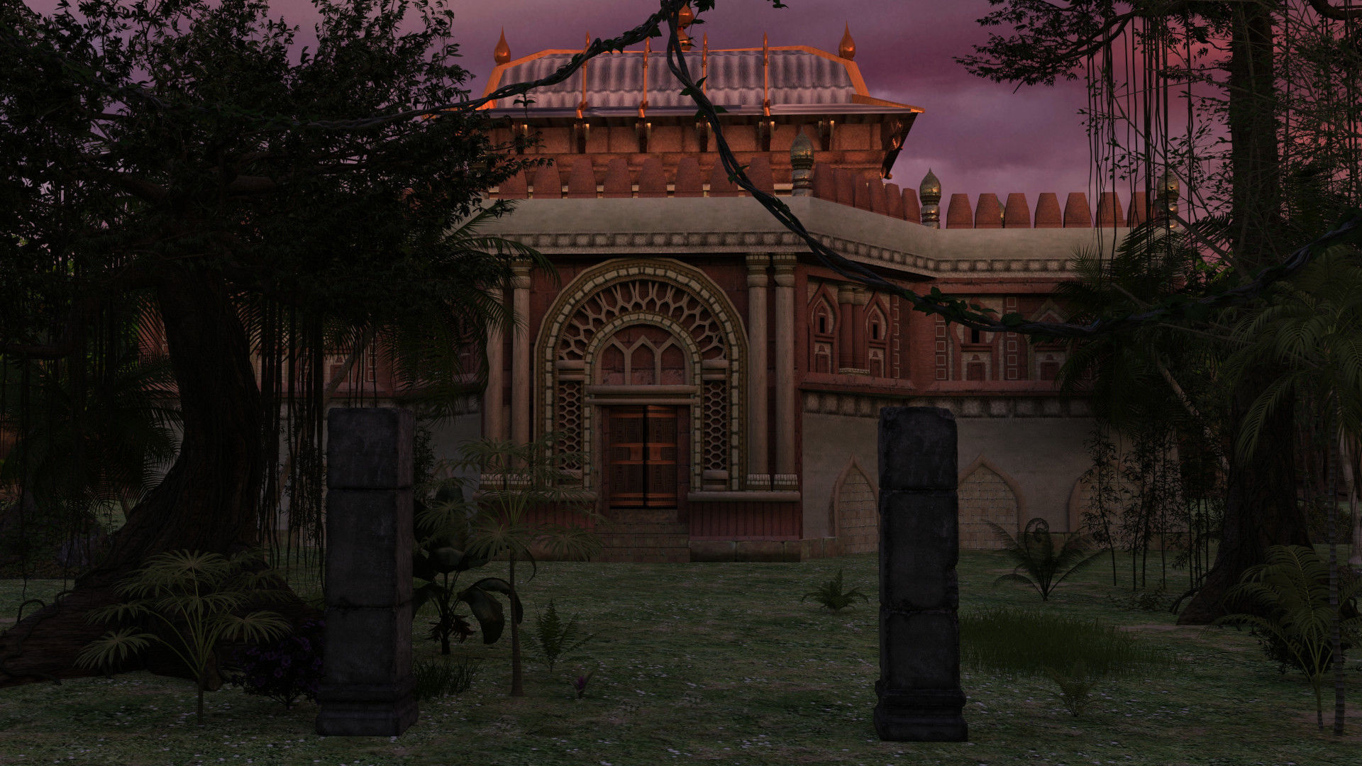 Indian building megapack Low-poly 3D model_12