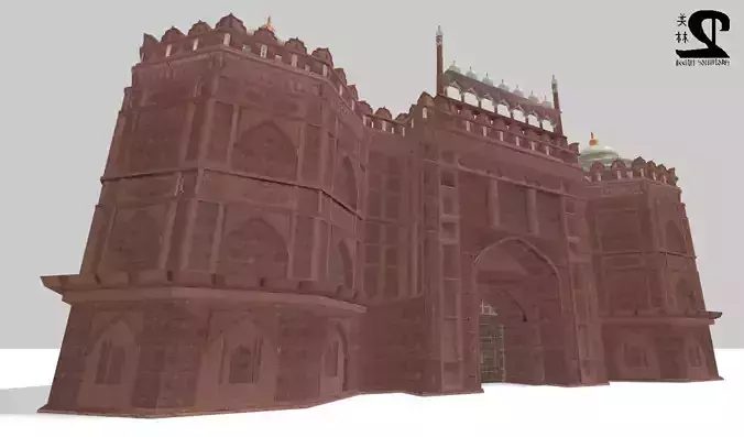 Indian building megapack Low-poly 3D model