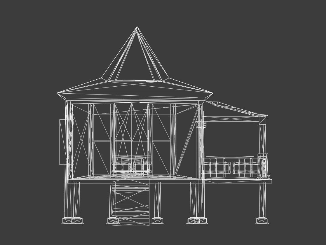 Indian building megapack Low-poly 3D model_9