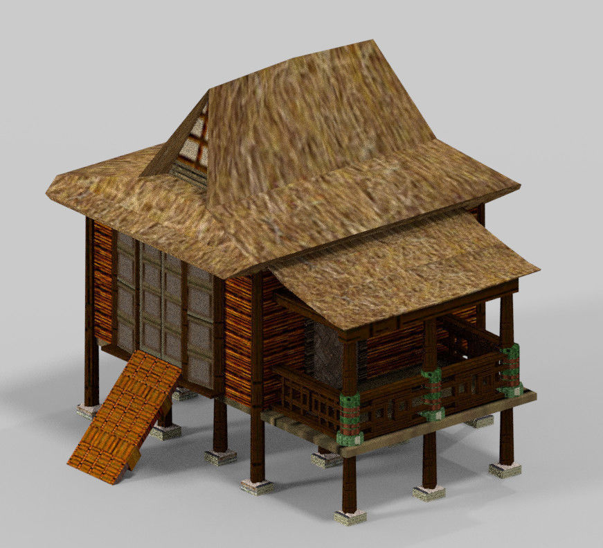 Indian building megapack Low-poly 3D model_5
