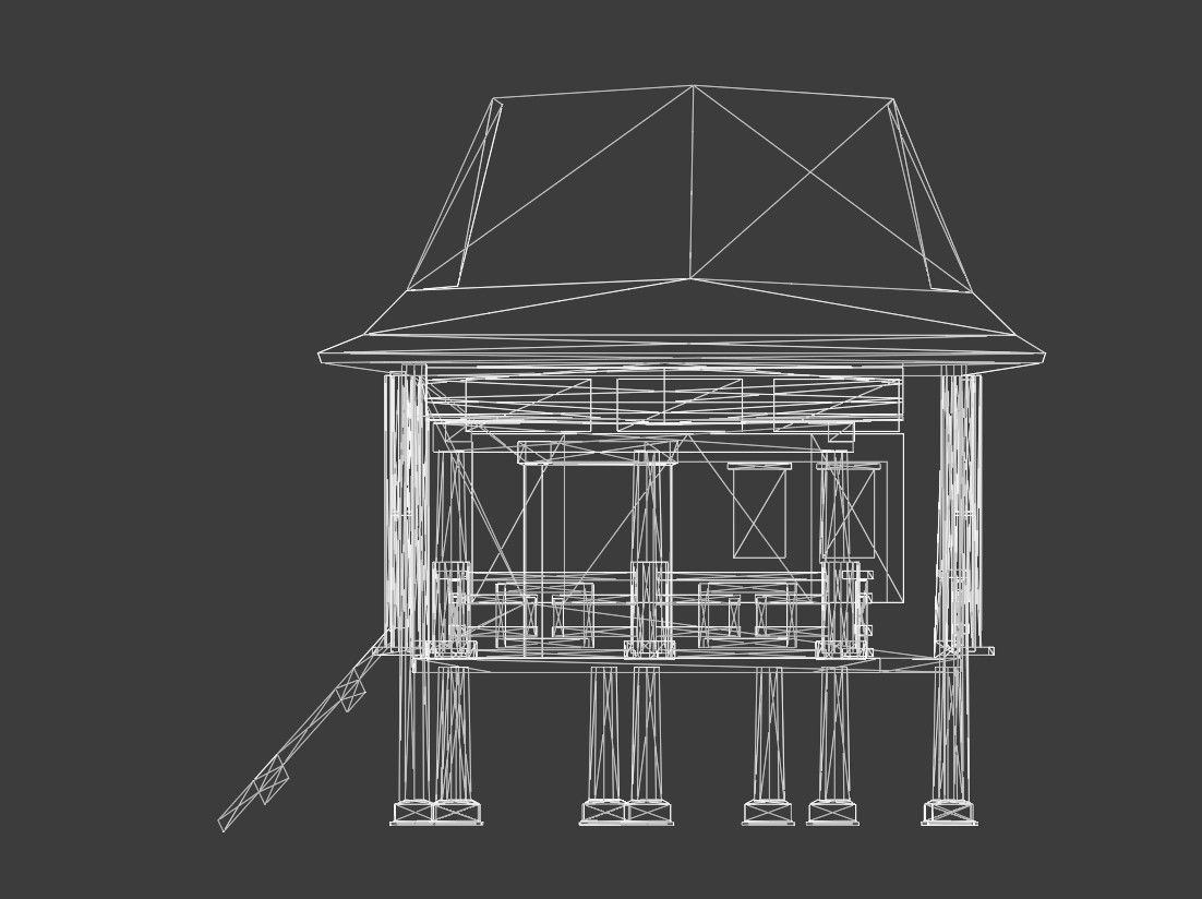 Indian building megapack Low-poly 3D model_7