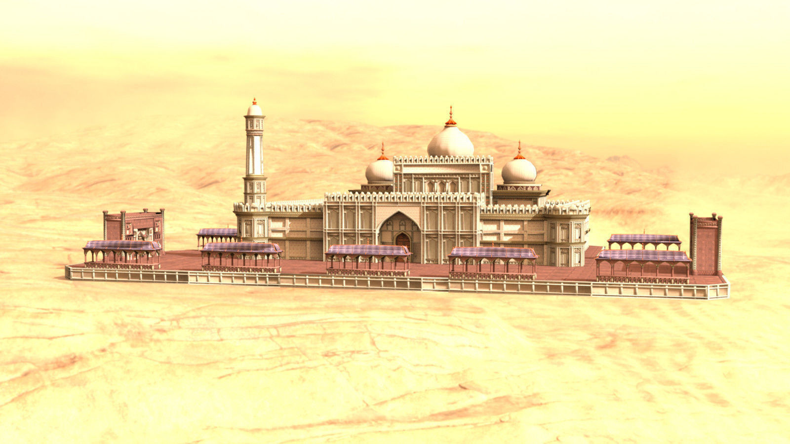 Indian building megapack Low-poly 3D model_13