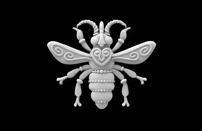 bee insect 3D print model