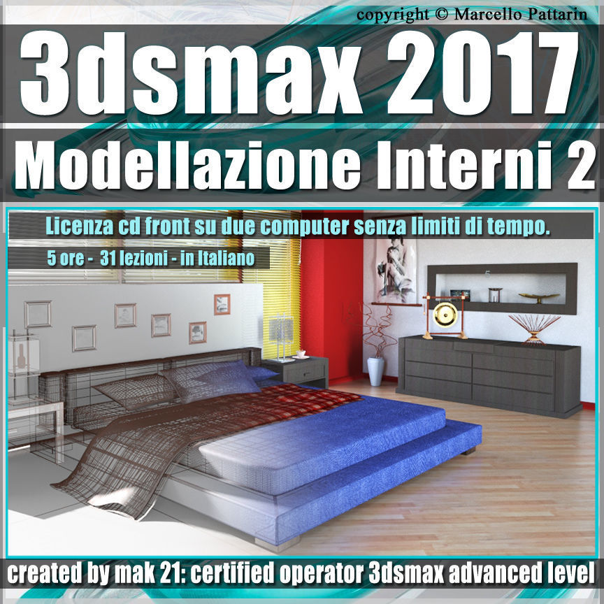 010 3ds max 2017 Modellazione Interni 2 v10 cd front