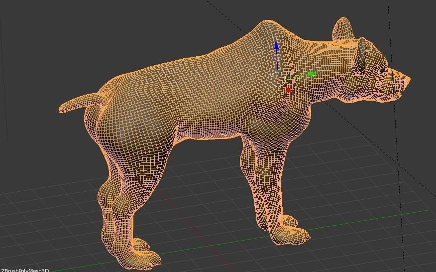 hyena 3D model_3