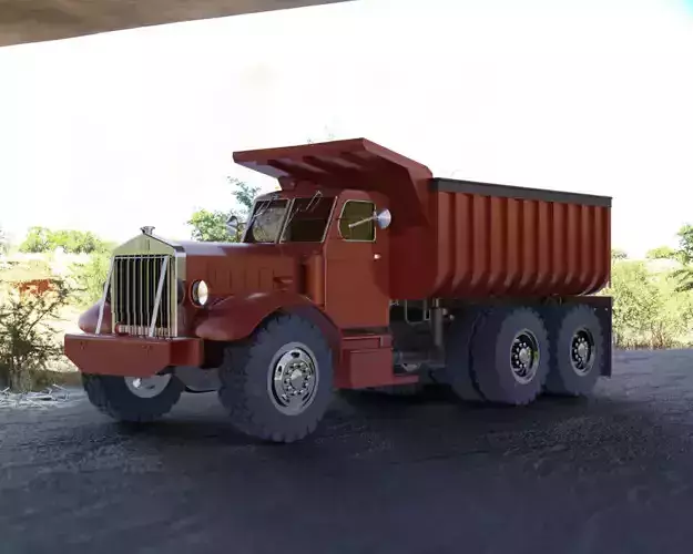 Old Vintage Dump Truck 1940s 1950s