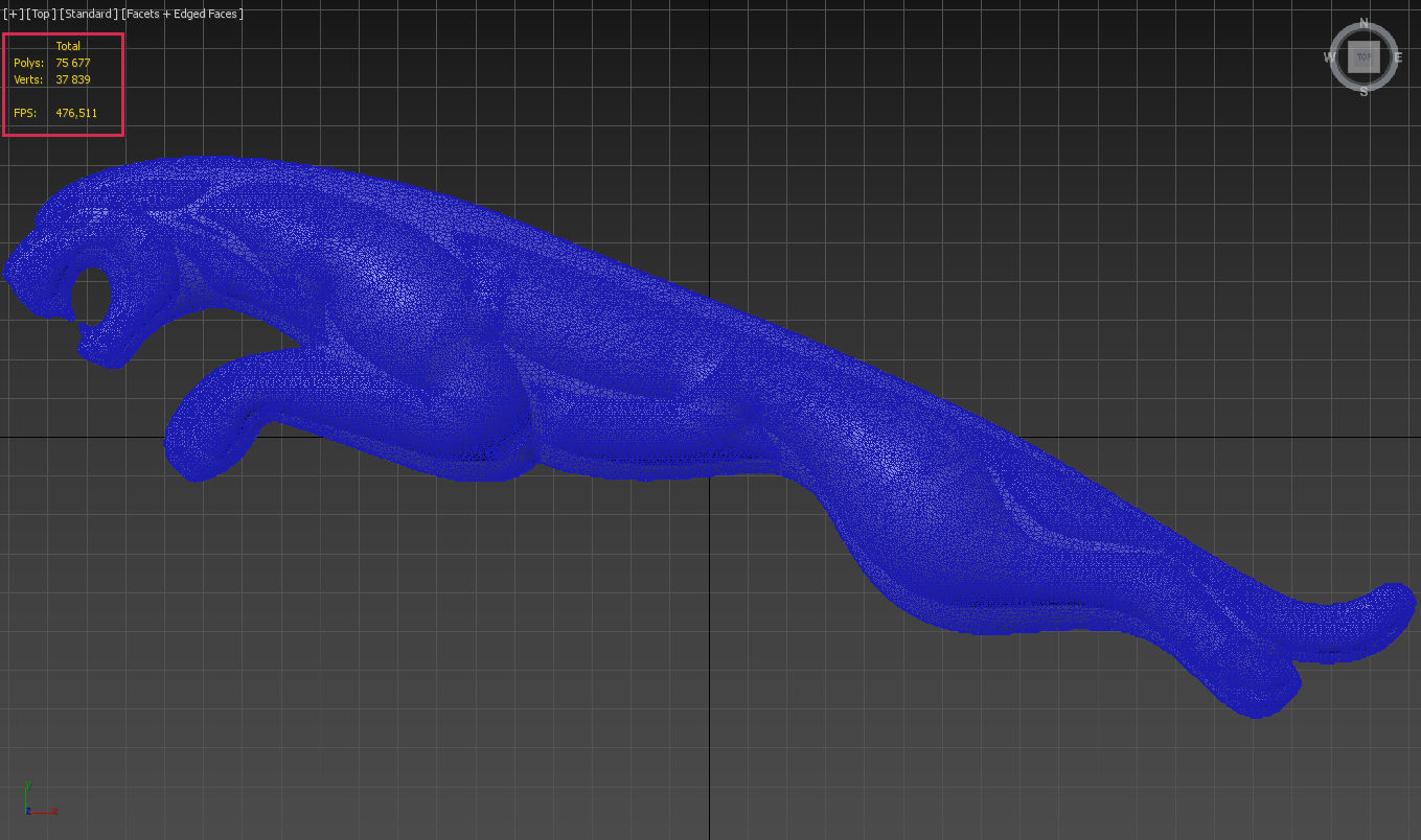 Jaguar panther logo 3D print model 3D print model_10