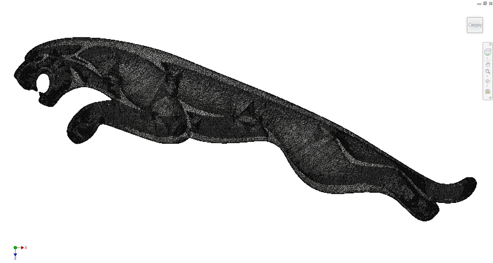 Jaguar panther logo 3D print model 3D print model_13