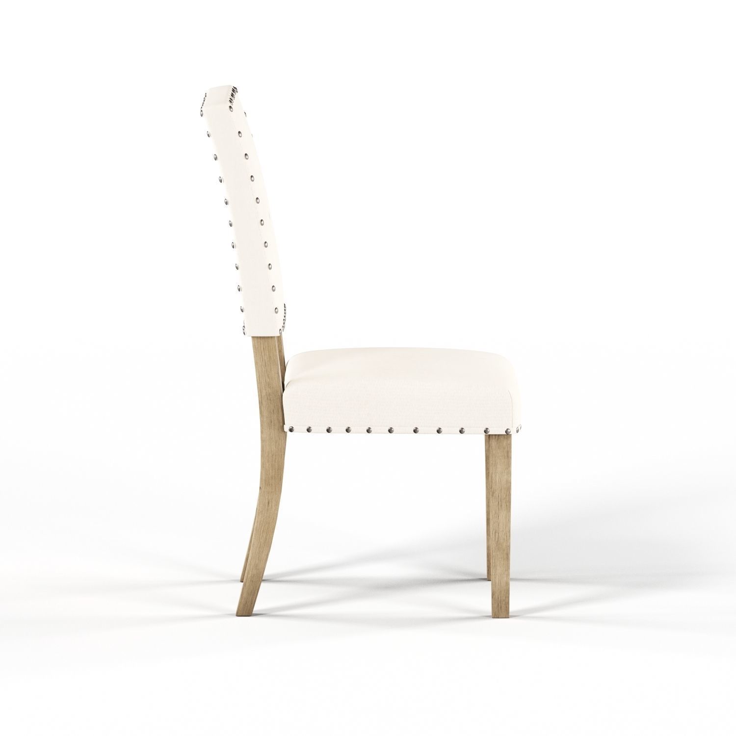 Maison Rouge Carson Caramel Rectangular Table Dining Set Low-poly 3D model_12