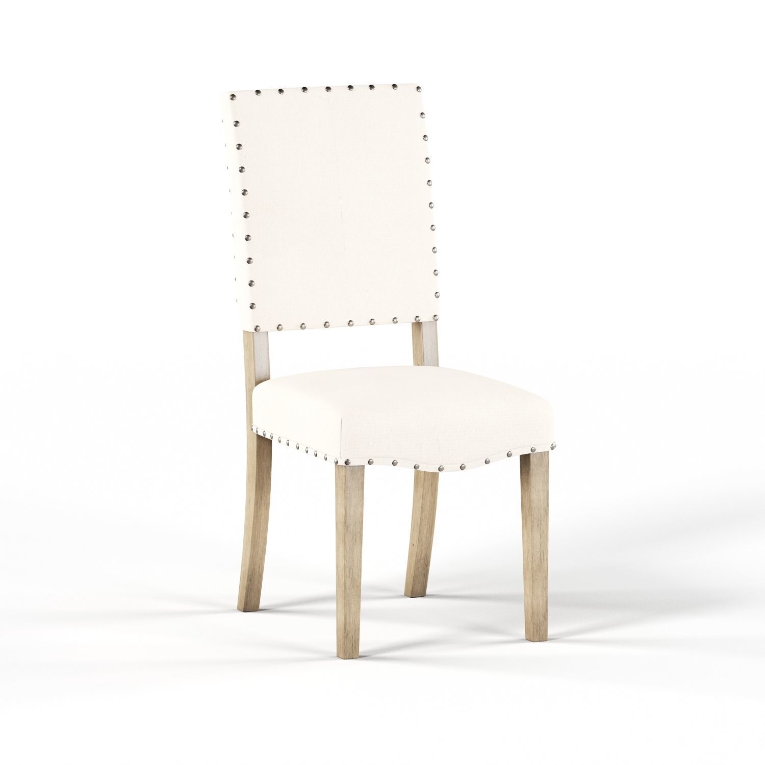 Maison Rouge Carson Caramel Rectangular Table Dining Set Low-poly 3D model_11