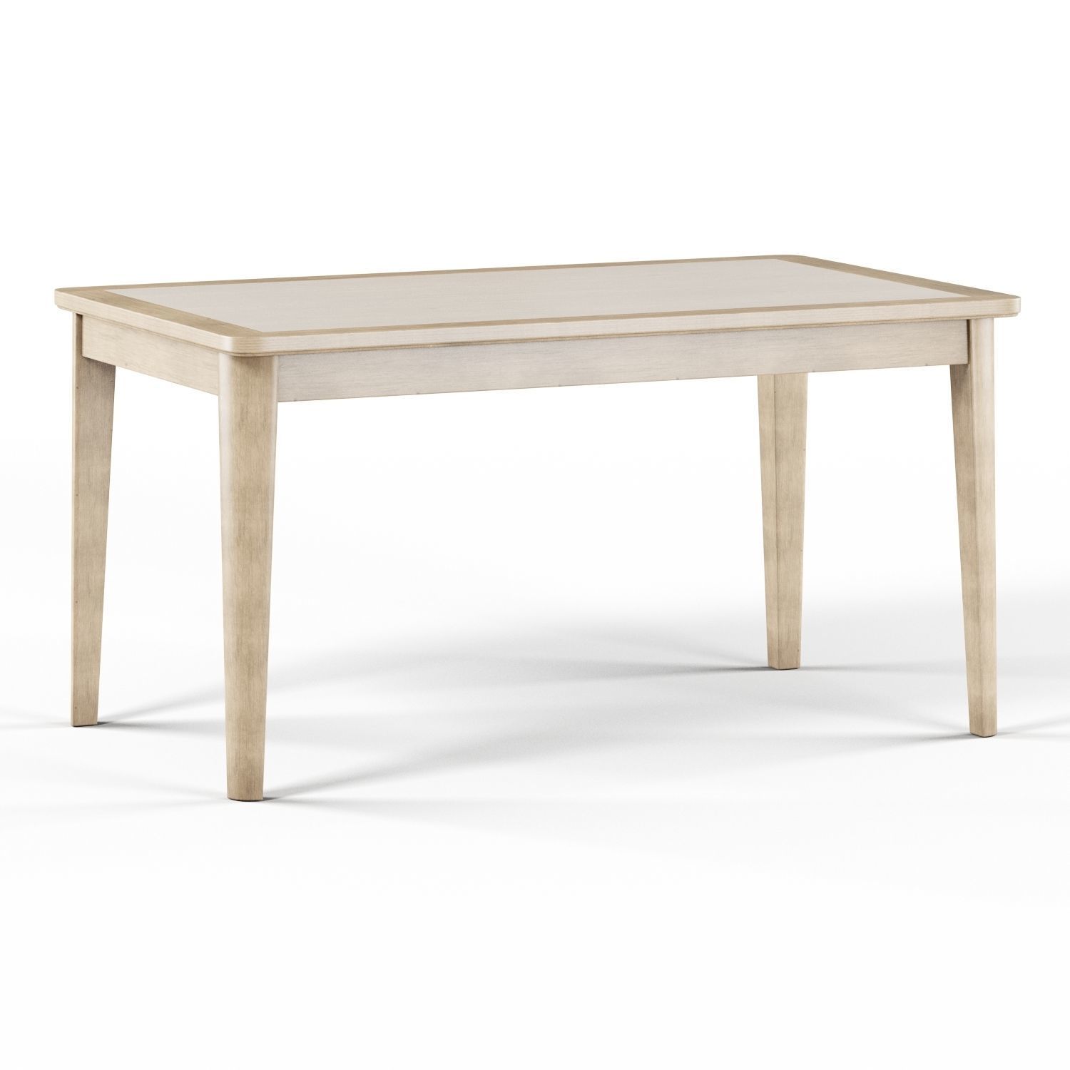 Maison Rouge Carson Caramel Rectangular Table Dining Set Low-poly 3D model_7