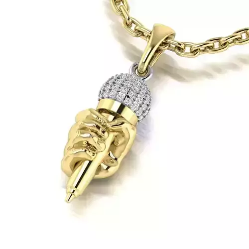 Pendant Microphone Karaoke  3D print model
