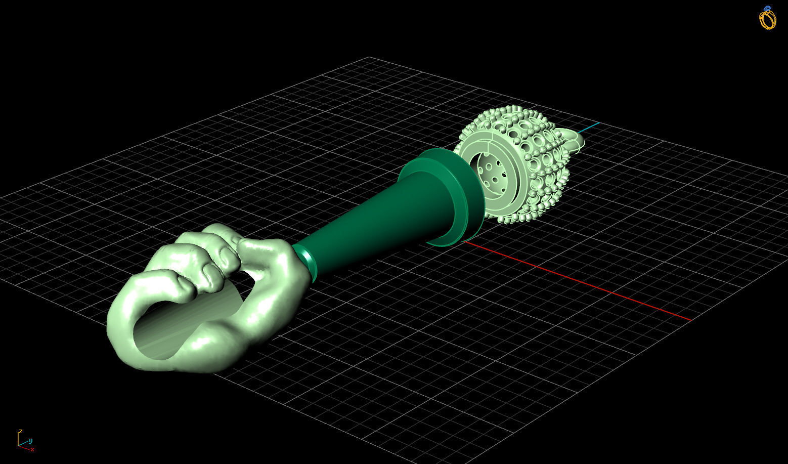 Pendant Microphone Karaoke  3D print model_3